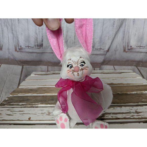 Annalee Easter Spring Bunny Tails Fluffy White Big - Picture 5 of 6